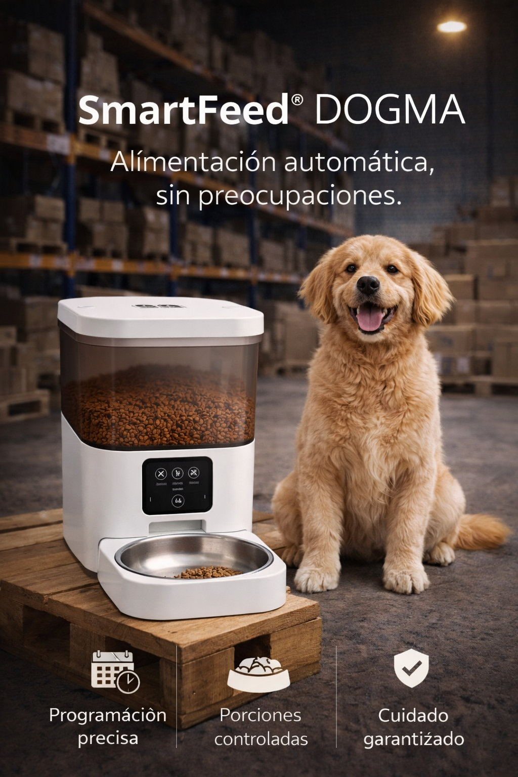 DOGMA® SMARTFEED — Alimenta a tu mascota, incluso cuando no estás.