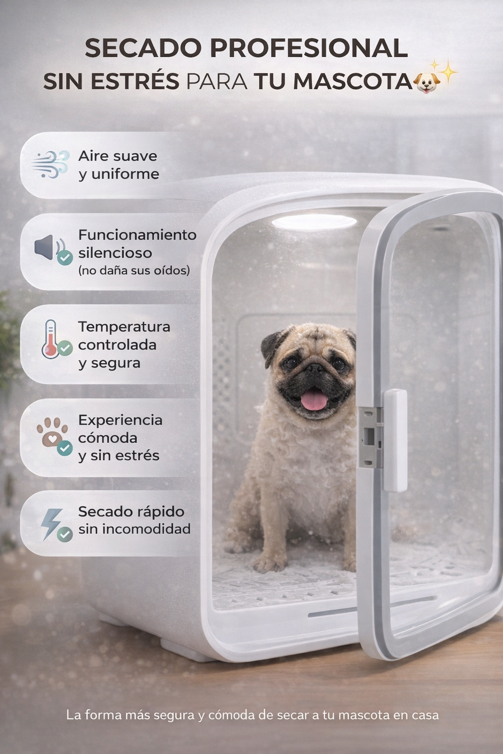 DOGMA® DRIVE CUBE — Tu mascota seca, tranquila y sin estrés en minutos.