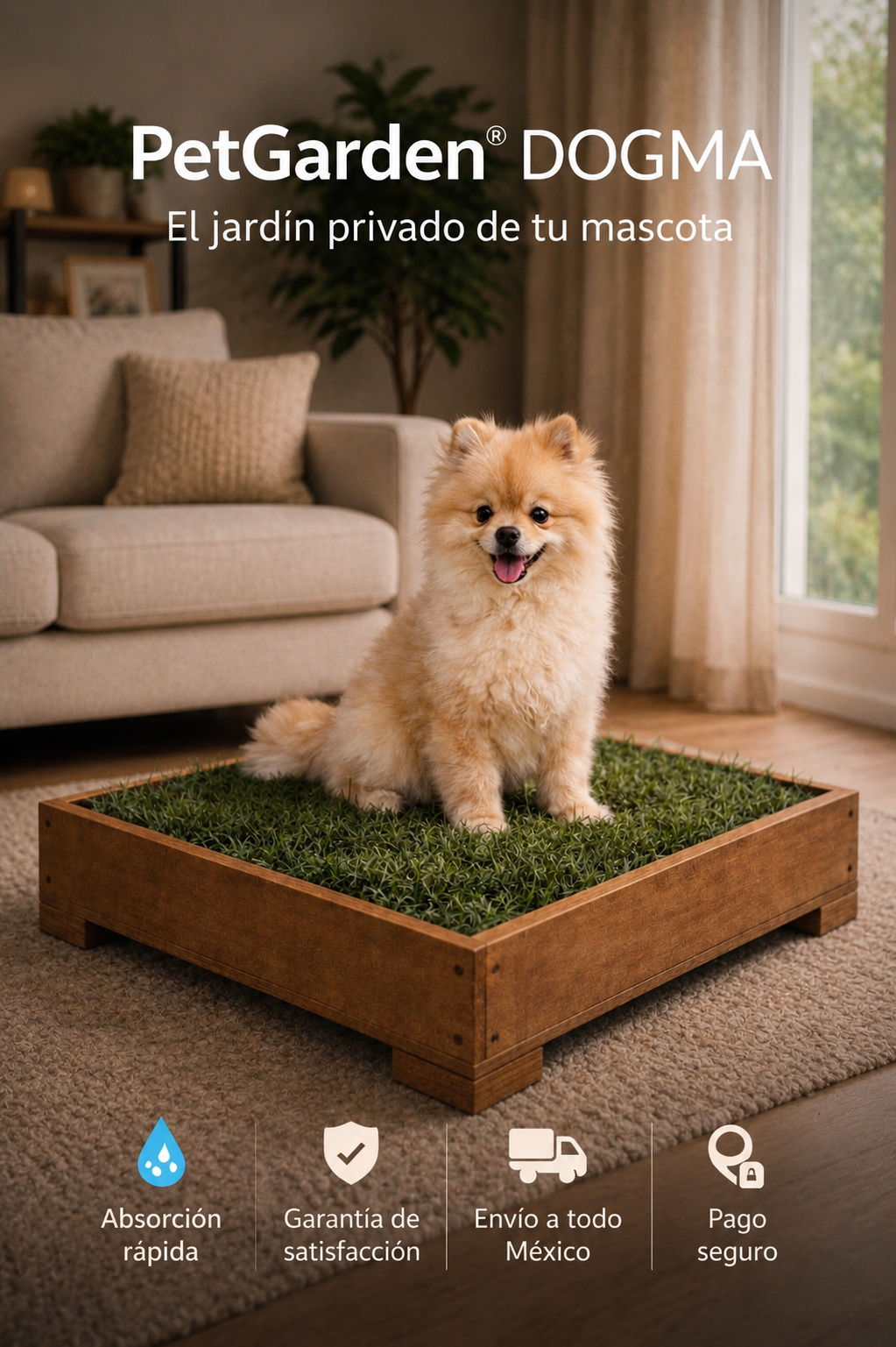 DOGMA® PETGARDEN — Mantén tu hogar limpio y a tu peludito cómodo todos los días.