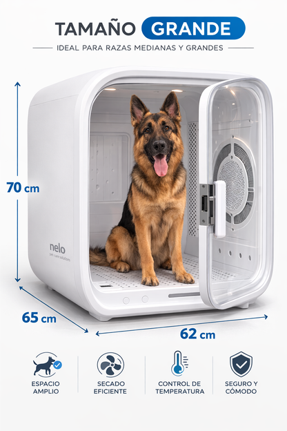 DOGMA® DRIVE CUBE — Tu mascota seca, tranquila y sin estrés en minutos.