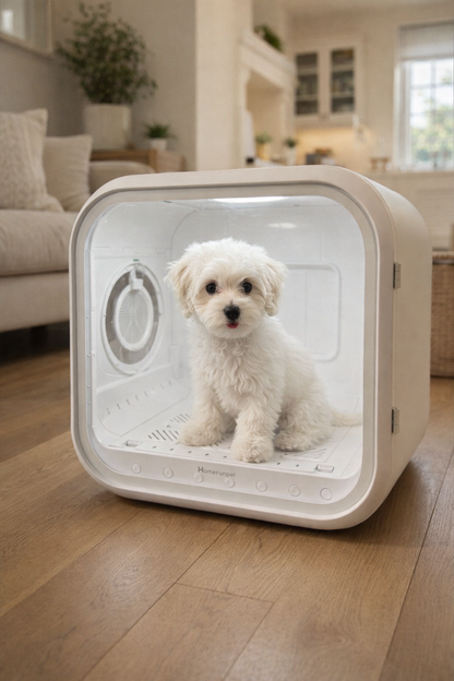 DOGMA® DRIVE CUBE — Tu mascota seca, tranquila y sin estrés en minutos.